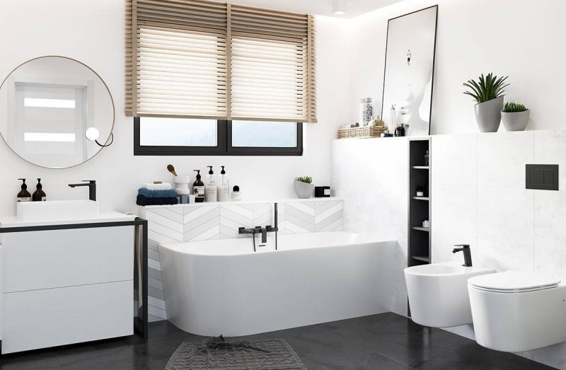 Corsan Intero E-230L wanna wolnostojąca przyścienna prawa 160x75 biała E-230L