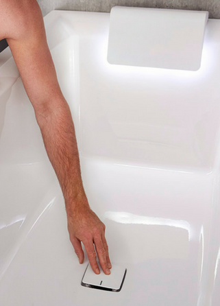 Riho Still Smart wanna asymetryczna prawa 170x110 z syfonem akryl BR03