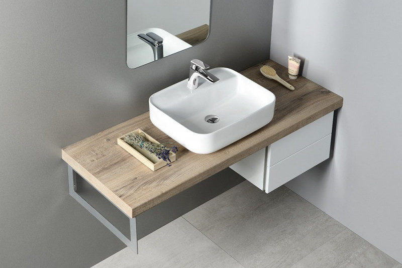 Sapho Garda umywalka owalna nablatowa ceramiczna 50x40cm biały AR452