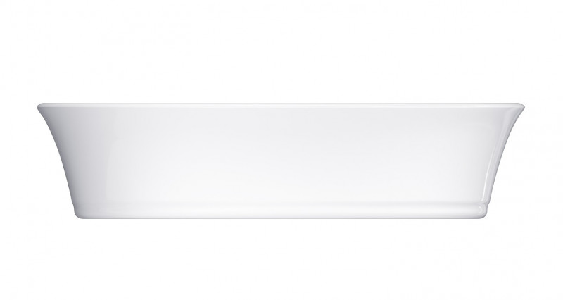 Omnires Marble+ Classica umywalka nablatowa 61x40 cm lany marmur biały połysk CLASSICAUNBP