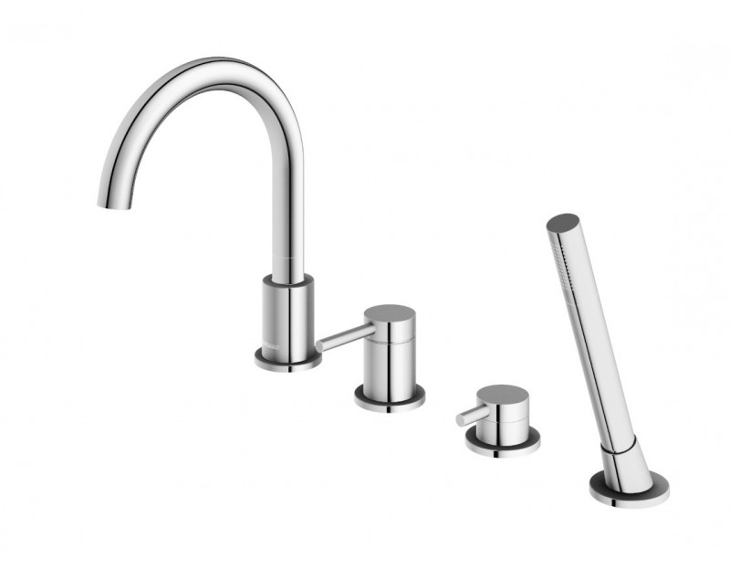 Kohlman Axel bateria wannowa 4-otworowa chrom połysk QB244A