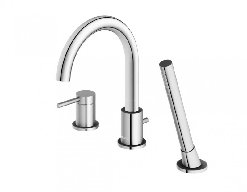 Kohlman Axel bateria wannowa 3-otworowa chrom połysk QB241A