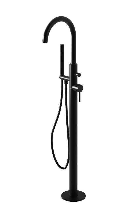 Kohlman Axel Black bateria wannowa wolnostojąca czarny mat QF1165AB