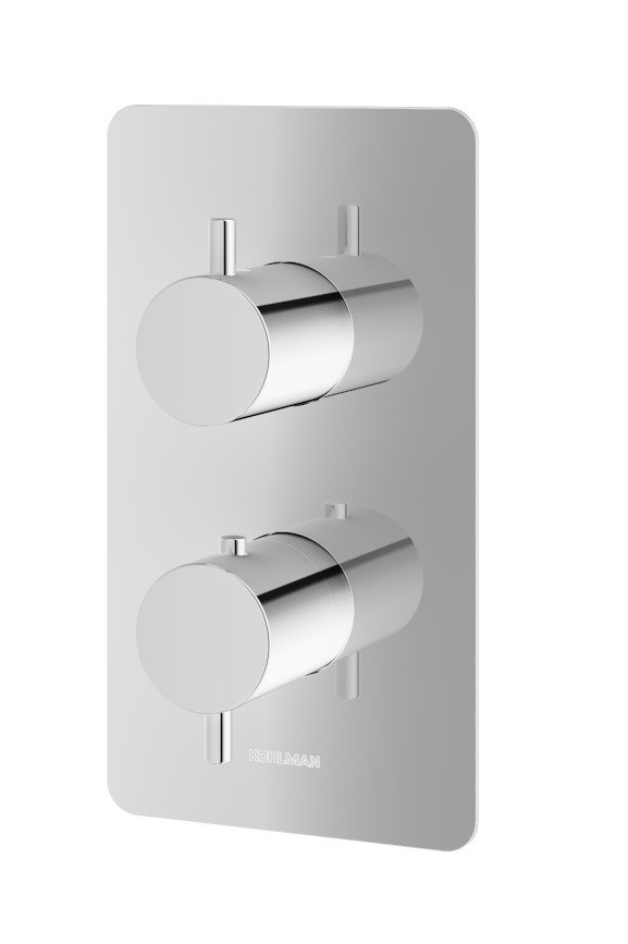 Kohlman Axel termostatyczna bateria 3-drożna podtynkowa chrom połysk QW433A