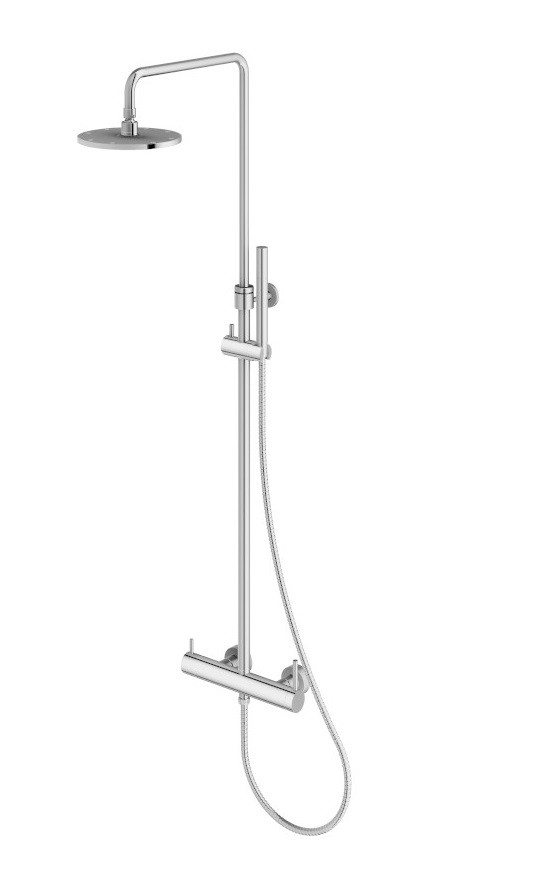 Kohlman Axel zestaw prysznicowy z deszczownicą 20x20 chrom połysk QW276A