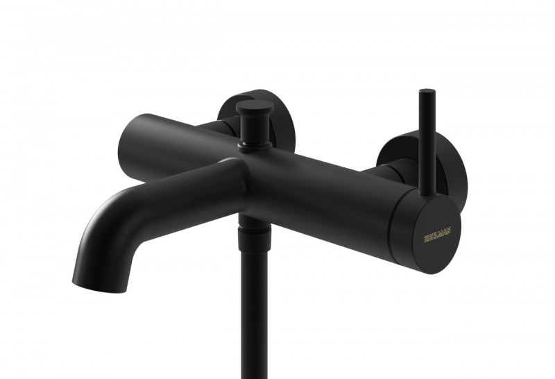 Kohlman Axel Black bateria wannowa ścienna czarny mat QW110AB