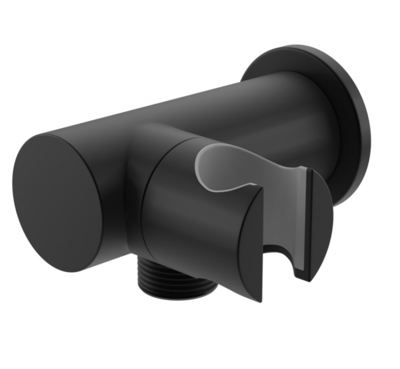 Kohlman Axel Black zestaw podtynkowy z deszczownicą 30x30 czarny mat QW210ABR30