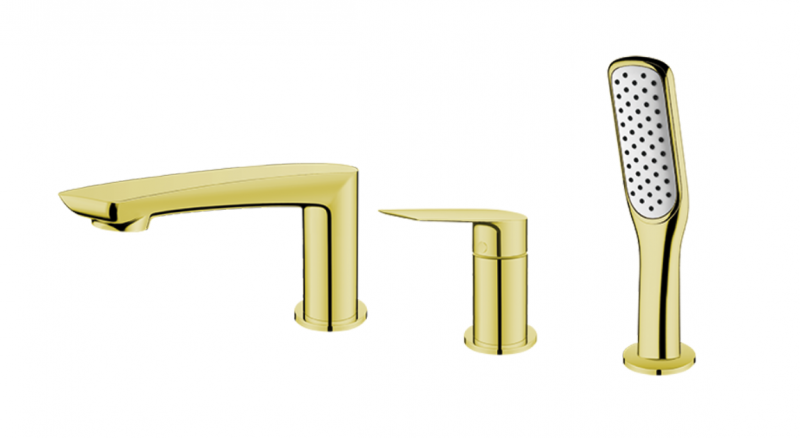 Vedo Desso Oro bateria wannowa 3-otworowa złoty VBD4030/ZL