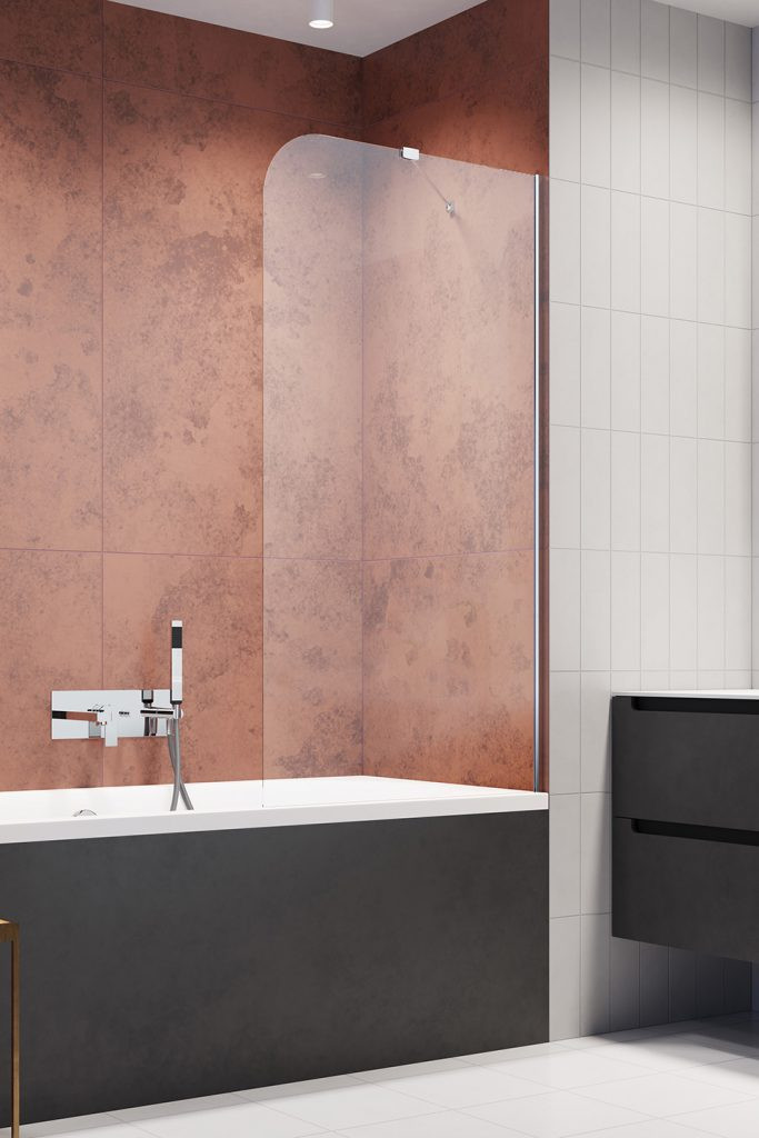 Radaway Torrenta PNJ II parawan nawannowy jednoczęściowy 80cm prawy chrom przeźroczyste EasyClean 1201101-101R