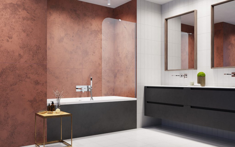 Radaway Torrenta PNJ II parawan nawannowy jednoczęściowy 80cm prawy chrom przeźroczyste EasyClean 1201101-101R