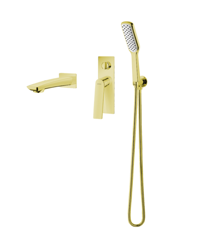 Vedo Desso Oro zestaw wannowy podtynkowy z wylewką złoty VBD4243/ZL