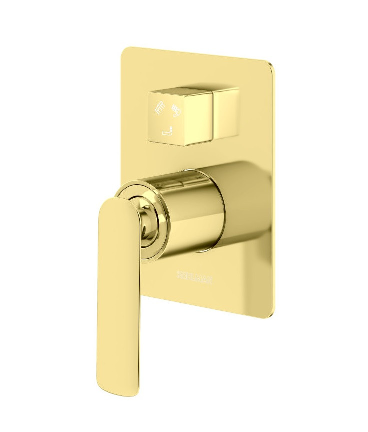 Kohlman Experience Gold bateria wannowo-prysznicowa podtynkowa 3-drożna złoty połysk QW211EGD