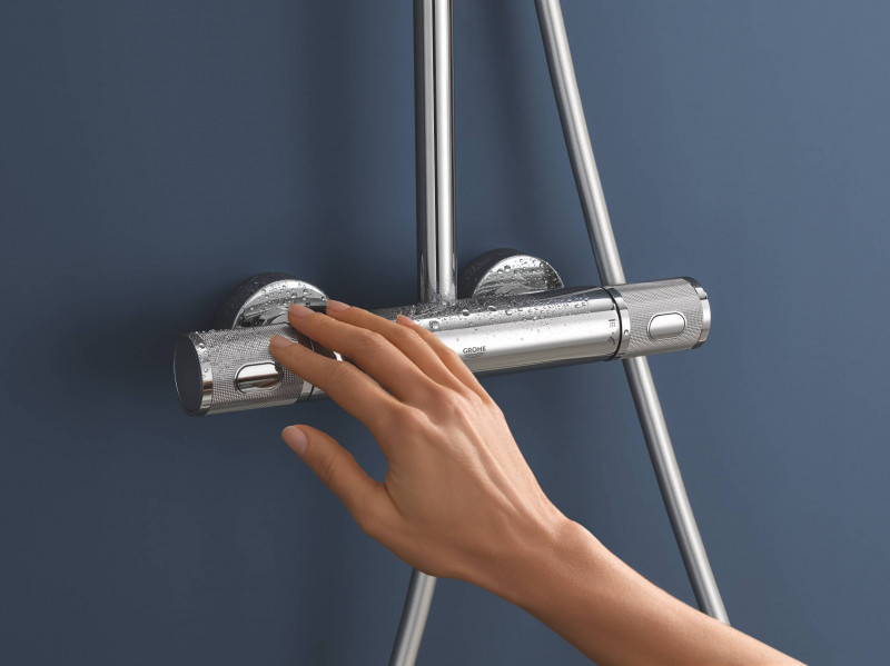 Grohe Euphoria System zestaw prysznicowy termostatyczny z deszczownicą 26 cm chrom 27296003