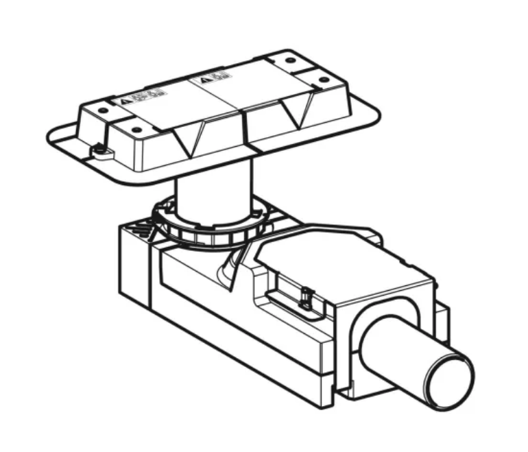 Geberit CleanLine zestaw montażowy do rynien zbiorczych serii CleanLine 65-90mm 154.152.00.1