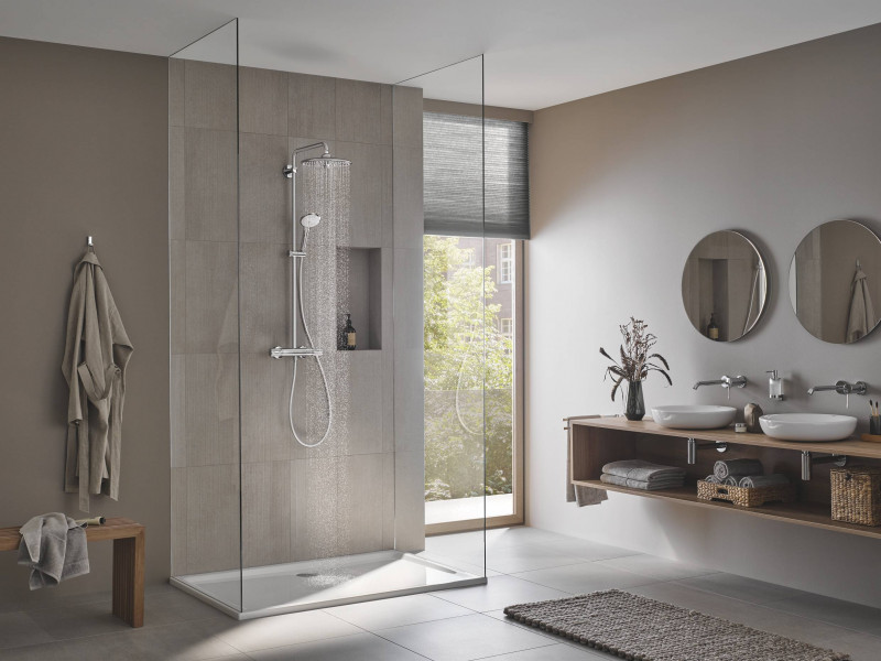 Grohe Euphoria System zestaw prysznicowy termostatyczny z deszczownicą 26 cm chrom 27296003