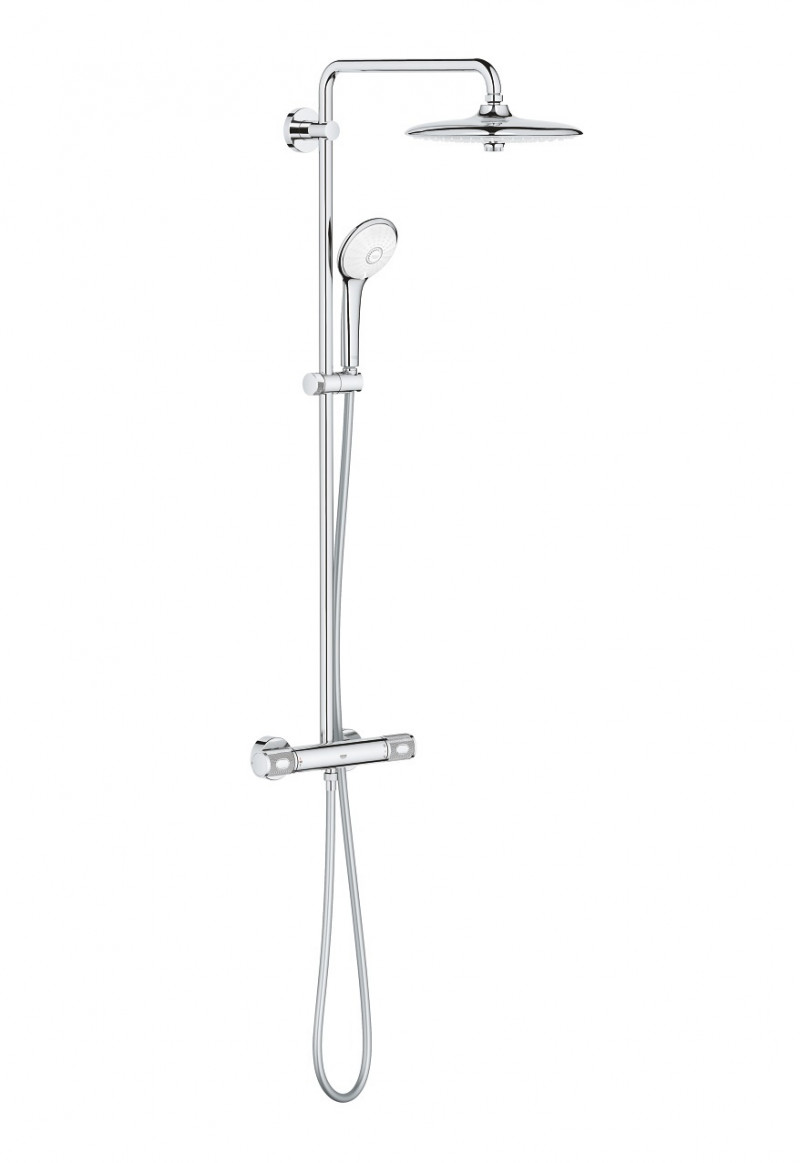 Grohe Euphoria System zestaw prysznicowy termostatyczny z deszczownicą 26 cm chrom 27296003