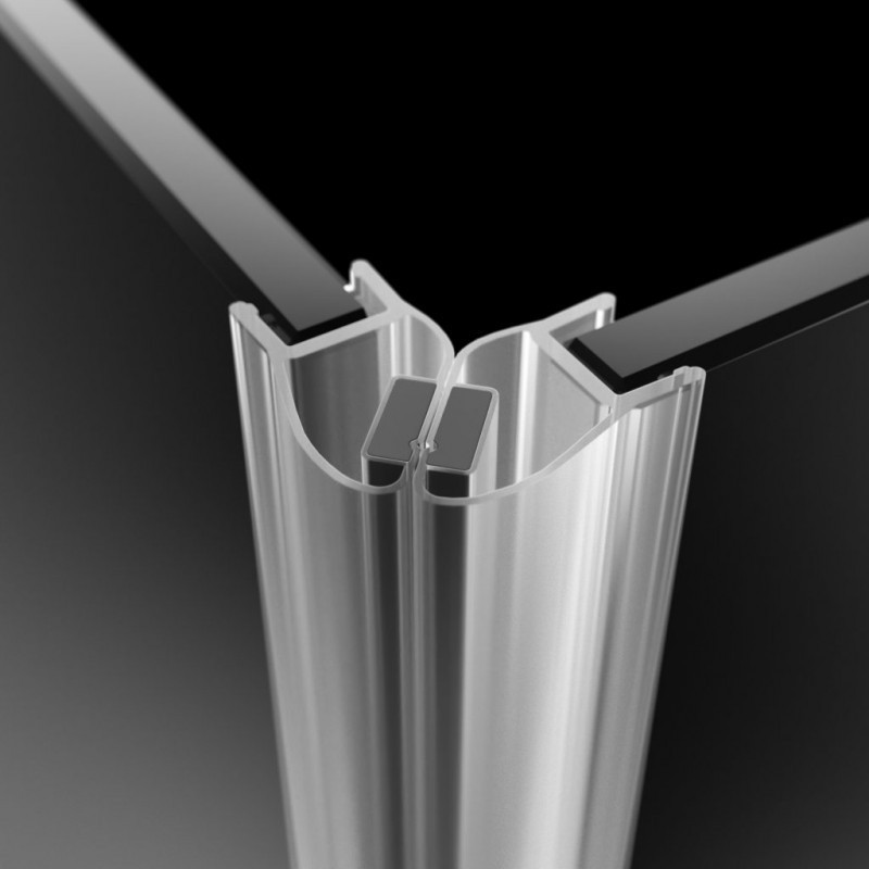 Radaway Torrenta KDJ kabina prostokątna 90x100 drzwi otwierane lewe 90 + ścianka 100 chrom przeźroczyste Easy Clean 132240-01-01L