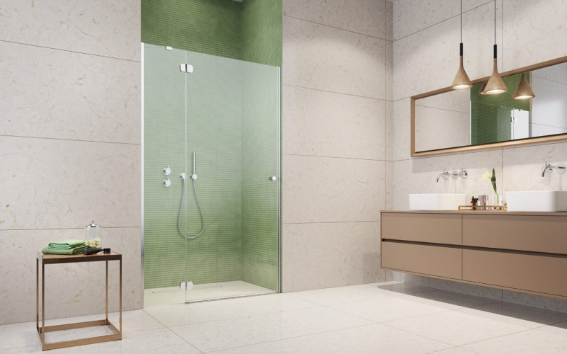 Radaway Torrenta DWJ drzwi do wnęki otwierane 110 cm lewe chrom przeźroczyste Easy Clean 131940-01-01