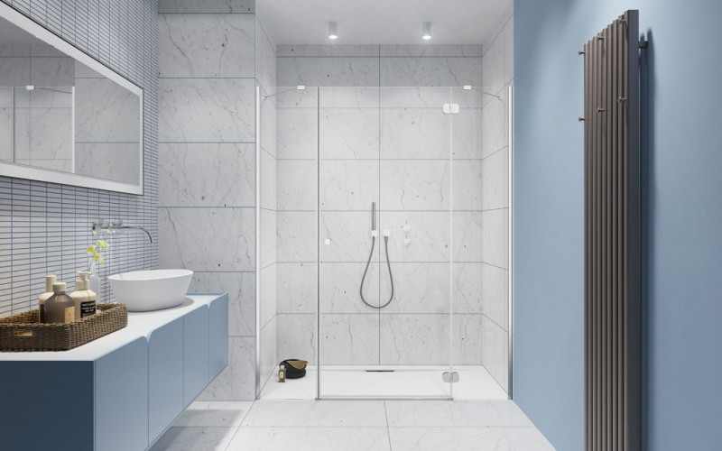 Radaway Torrenta DWJS drzwi do wnęki otwierane 190 cm prawe chrom przeźroczyste Easy Clean 1320812-01-01R + 1320520-01-01