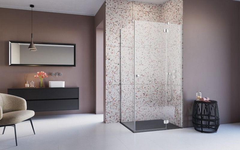 Radaway Torrenta KDJ drzwi otwierane do kompletowania ze ścianką 80 cm prawe chrom przeźroczyste Easy Clean 133280-01-01R