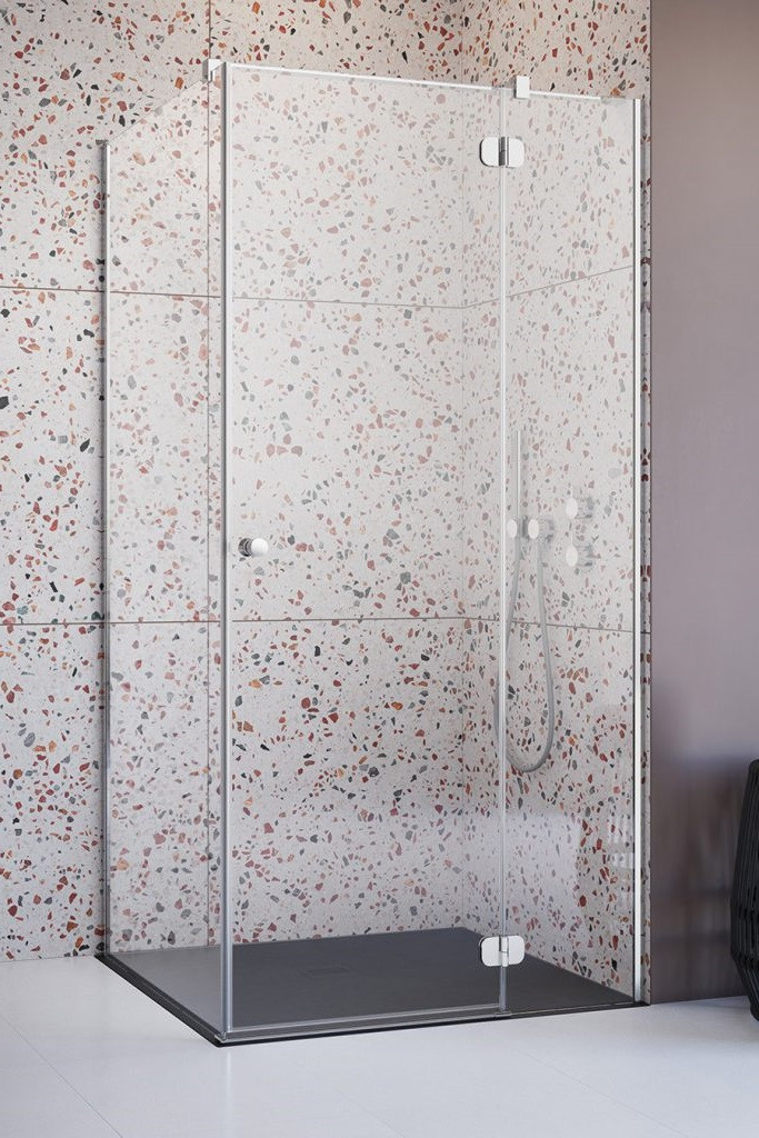 Radaway Torrenta KDJ kabina prostokątna 90x100 drzwi otwierane prawe 90 + ścianka 100 chrom przeźroczyste Easy Clean 132240-01-01R