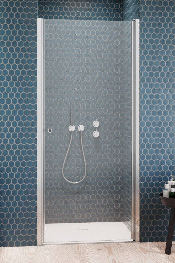 Radaway Eos DWJ I drzwi do wnęki wahadłowe 70 cm prawe chrom przeźroczyste Easy Clean 137983-01-01R