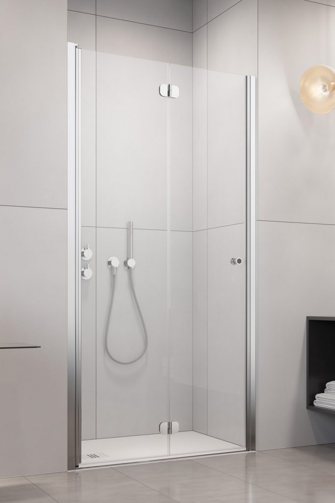Radaway Eos DWB drzwi do wnęki składane 70 cm lewe chrom przeźroczyste Easy Clean 137883-01-01L