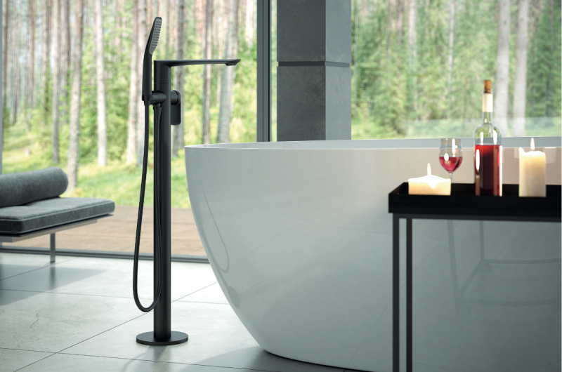 Vedo Aletta Nero bateria wannowa wolnostojąca czarny mat VBA5008CZ