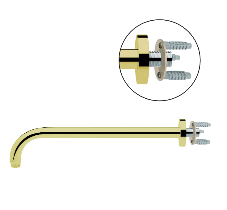 Vedo Desso Oro ramię ścienne okrągłe 40 cm złoty VSN0204AS/ZL