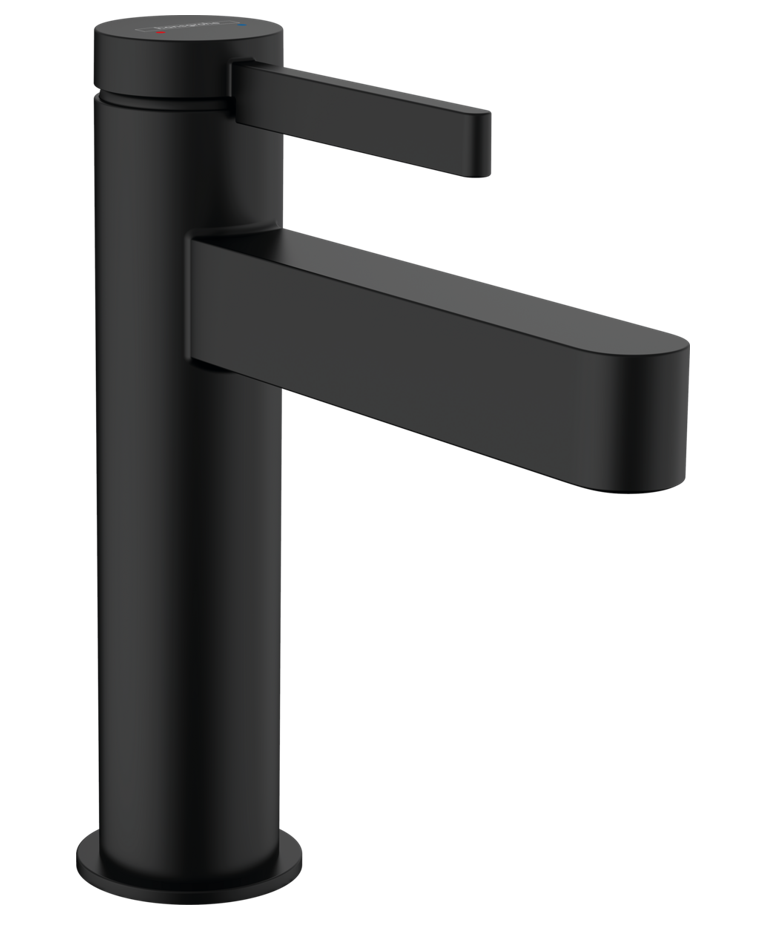 Hansgrohe FinishPlus Finoris 110 bateria umywalkowa z korkiem automatycznym czarny mat 76020670