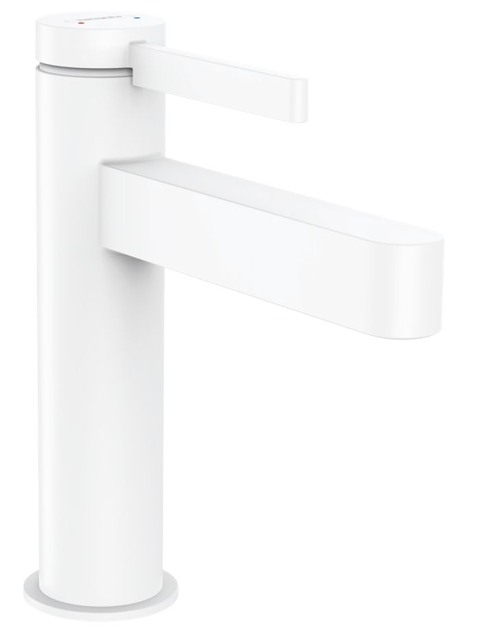 Hansgrohe FinishPlus Finoris 110 bateria umywalkowa z korkiem automatycznym biały mat 76020700