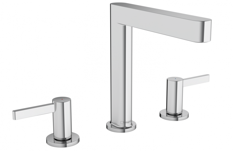 Hansgrohe Finoris 160 bateria umywalkowa 3-otworowa z korkiem klik-klak chrom połysk 76034000