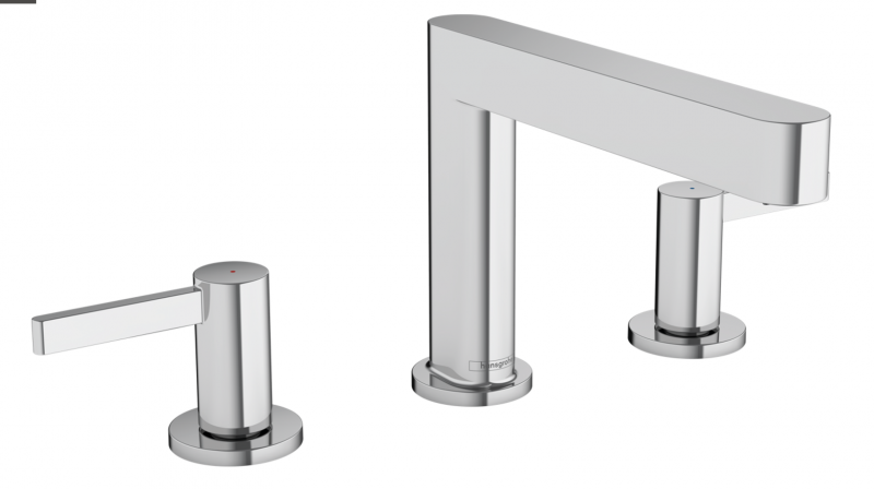 Hansgrohe Finoris 110 bateria umywalkowa 3-otworowa z korkiem klik-klak chrom połysk 76033000