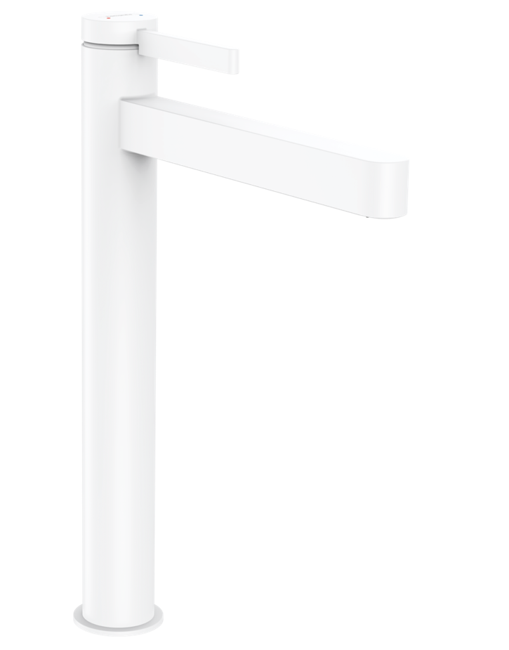 Hansgrohe FinishPlus Finoris 260 bateria umywalkowa wysoka z korkiem klik-klak biały matowy 76070700