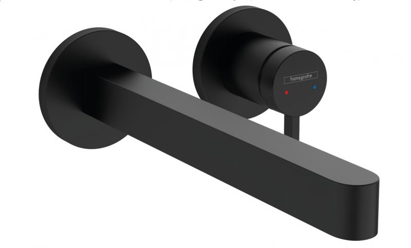 Hansgrohe FinishPlus Finoris bateria umywalkowa podtynkowa 22,5 cm czarny matowy 76050670