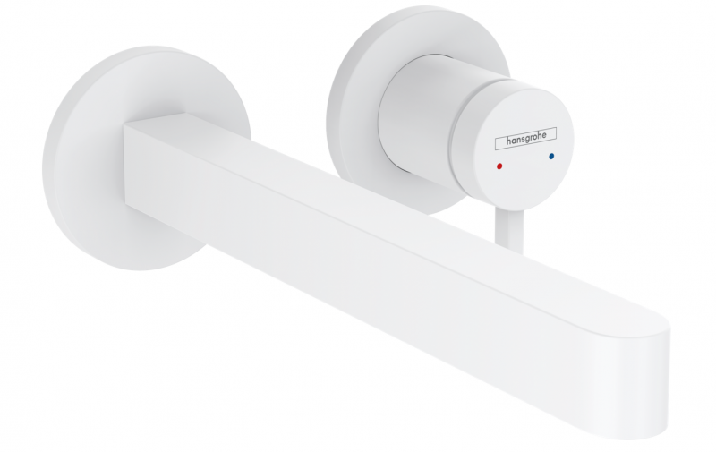 Hansgrohe FinishPlus Finoris bateria umywalkowa podtynkowa 22,5 cm biały matowy 76050700