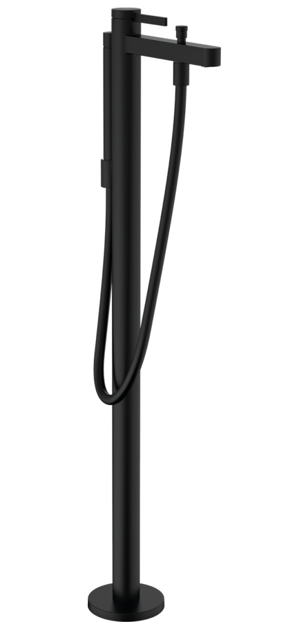 Hansgrohe FinishPlus Finoris bateria wannowa wolnostojąca czarny matowy 76445670