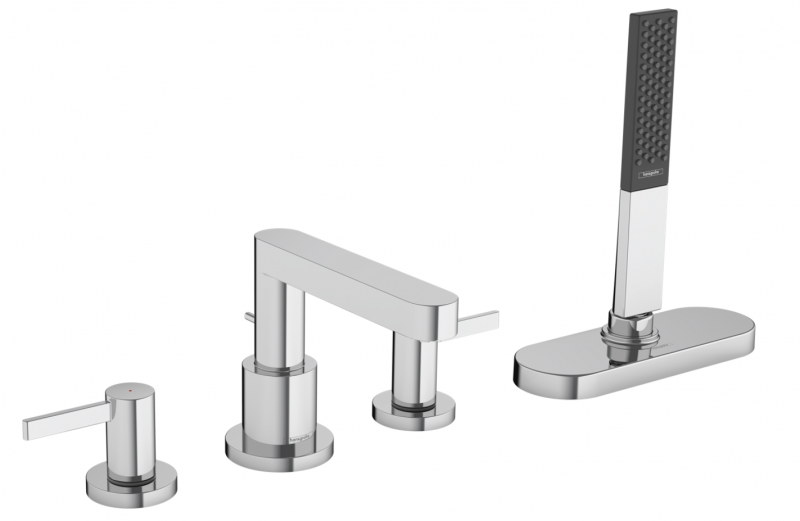 Hansgrohe Finoris bateria wannowa 4-otworowa z sBox chrom połysk 76444000