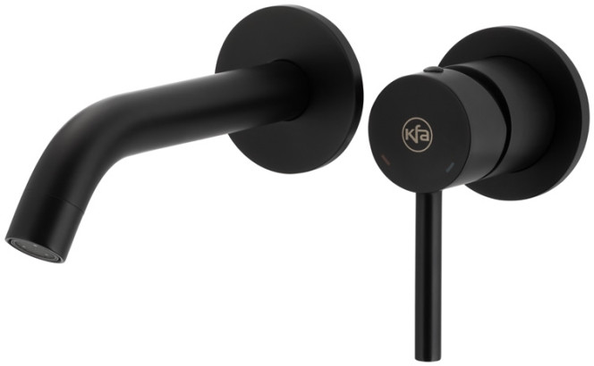 KFA Moza Black bateria umywalkowa podtynkowa czarny 5039-810-81