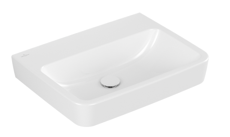 Villeroy&Boch O.Novo umywalka wisząca bez otworu na baterię bez przelewu 60x46 cm biała Weiss Alpin CeramicPlus 4A4163R1