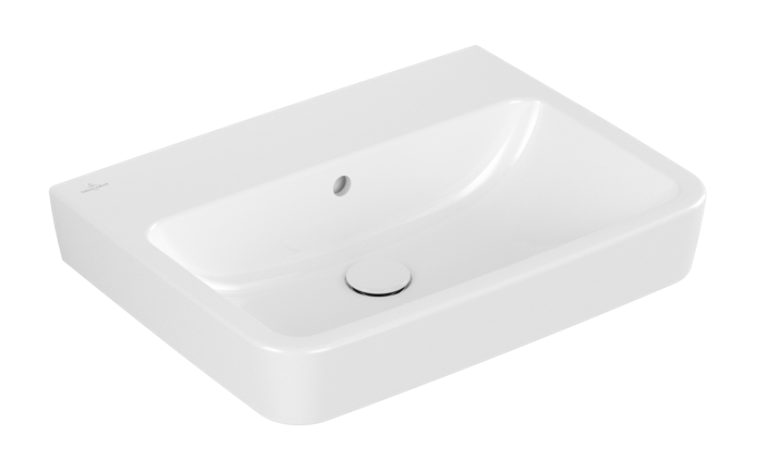 Villeroy&Boch O.Novo umywalka wisząca bez otworu na baterię z przelewem 60x46 cm biała Weiss Alpin 4A416201