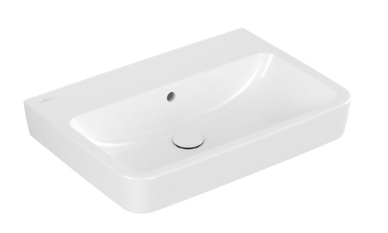 Villeroy&Boch O.Novo umywalka wisząca bez otworu na baterię z przelewem 65x46 cm biała Weiss Alpin 4A416701