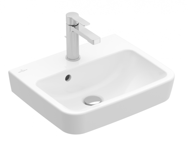 Villeroy&Boch O.Novo umywalka wisząca z przelewem 50x37 cm biała Weiss Alpin CeramicPlus 434450R1