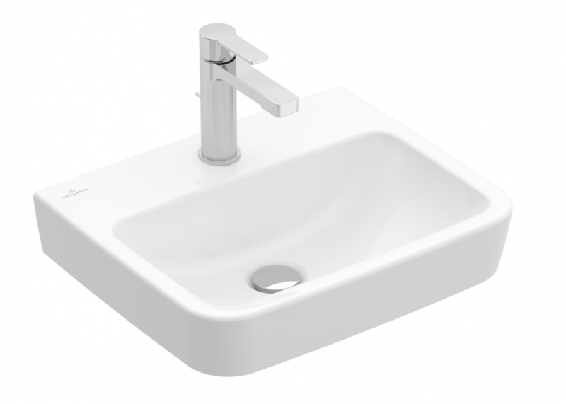 Villeroy&Boch O.Novo umywalka wisząca bez przelewu 45x37 cm biała Weiss Alpin CeramicPlus 434446R1