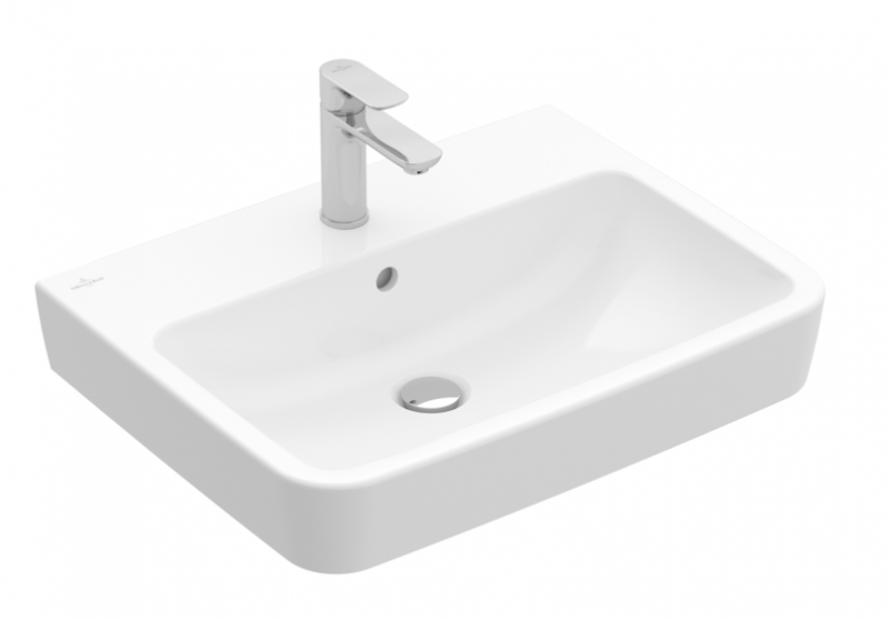 Villeroy&Boch O.Novo umywalka nablatowa z przelewem 65x46 cm biała Weiss Alpin CeramicPlus 4A41KGR1