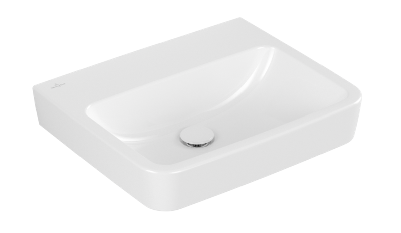 Villeroy&Boch O.Novo umywalka nablatowa bez otworu na baterię bez przelewu 55x46 cm biała Weiss Alpin CeramicPlus 4A41MFR1