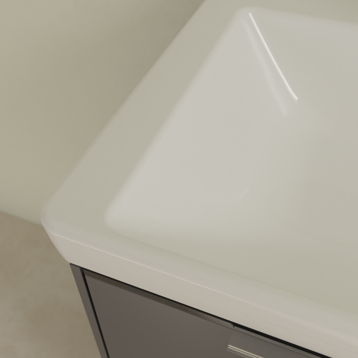 Villeroy&Boch Subway 3.0 umywalka meblowa podwójna 130x47 cm bez otworów na baterie weiss alpin 4A71D301