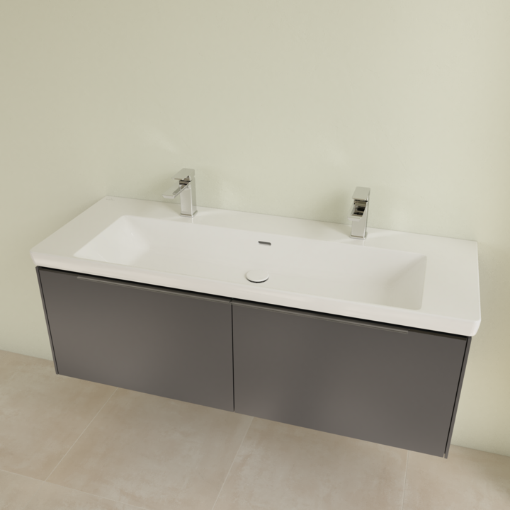 Villeroy&Boch Subway 3.0 umywalka meblowa 130x47 cm z 2 otworami z przelewem weiss alpin 4A70D401