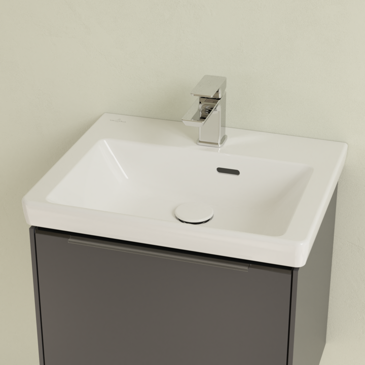 Villeroy&Boch Subway 3.0 umywalka meblowa 50x40 cm z przelewem Weiss Alpin CeramicPlus 4370FFR1