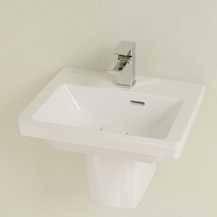 Villeroy&Boch Subway 3.0 umywalka wisząca 45x37 cm z przelewem Weiss Alpin 43704501
